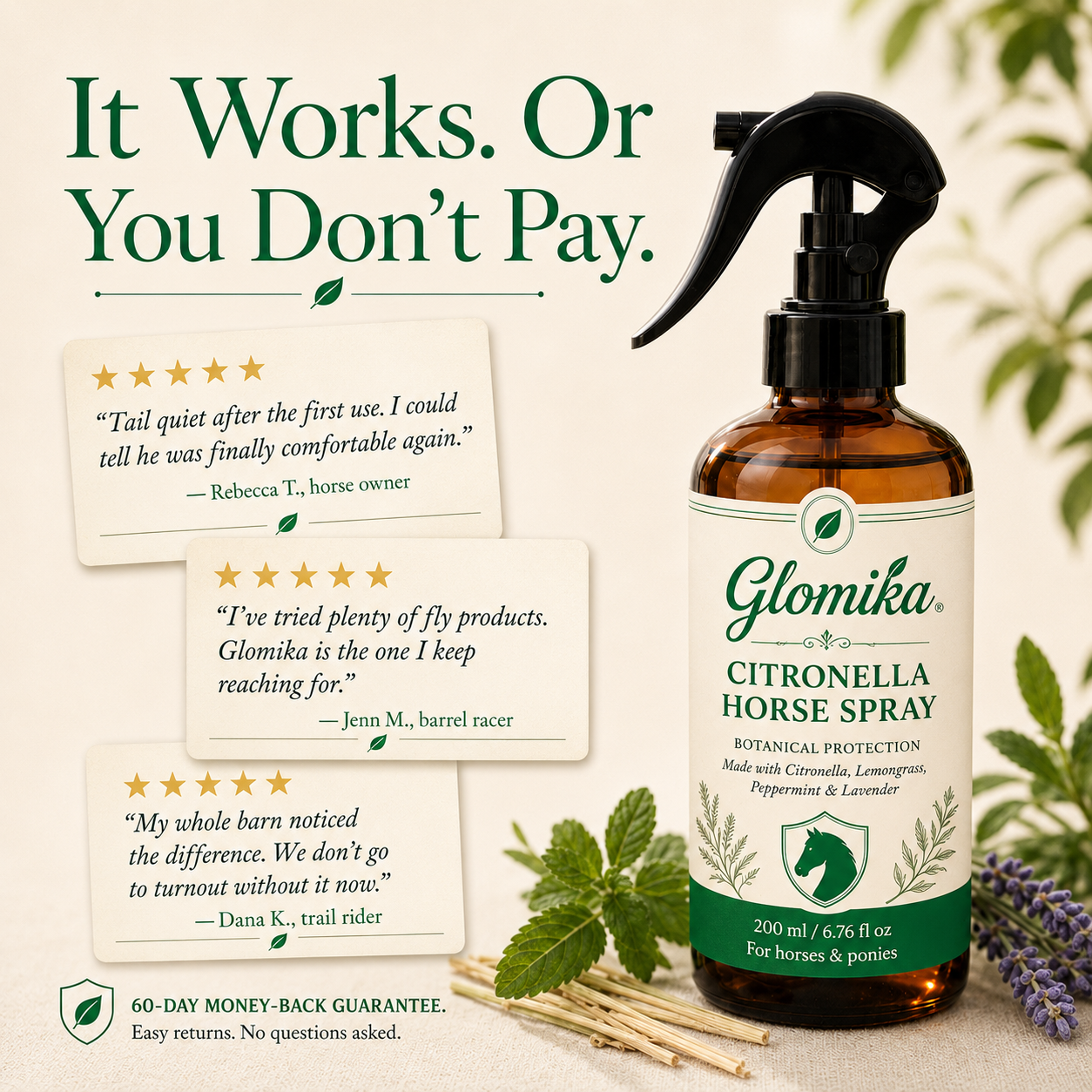 Glomika™ - Horse & Pony Bug Repellent Spray