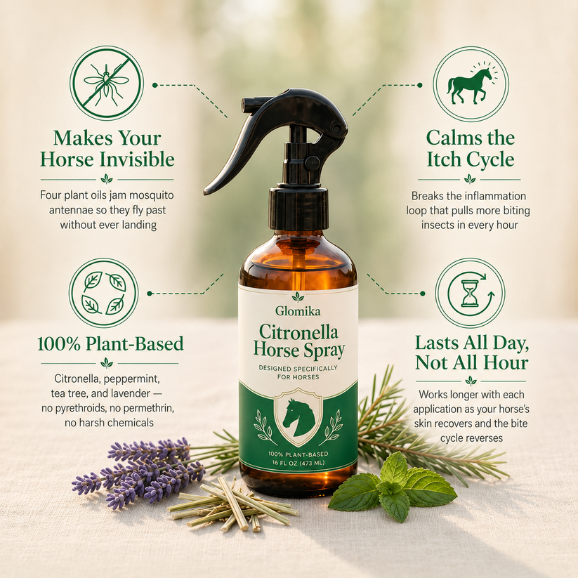 Pure botanical horse and pony bug repellent formula
